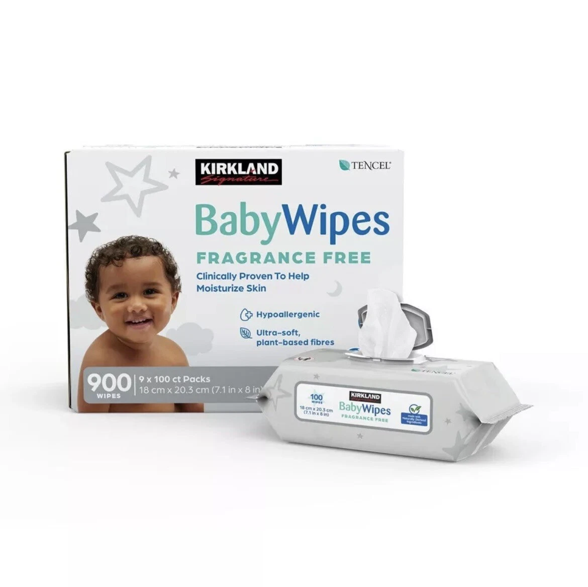 Kirkland Signature Baby Wipes Pack Of 100x9