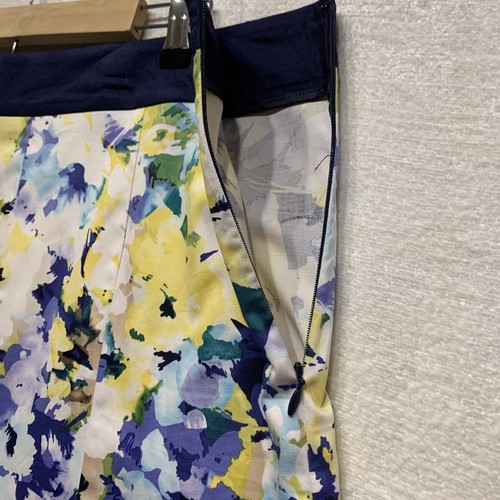 Gonna Lane Bryant donna 20 plus multicolore floreale A-Line midi elasticizzata primavera - Foto 5 di 9