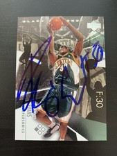 Reggie Evans Signed 2003-04 Upper Deck Black Diamond #26 Card Supersonics COA
