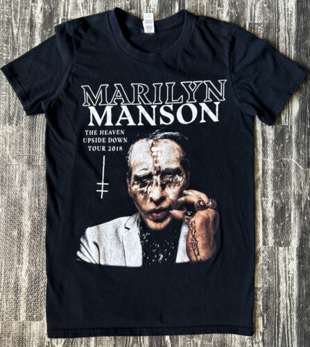 Marilyn Manson THE HEAVEN UPSIDE DOWN TOUR 2018 Concert T-Shirt Adult sz Small