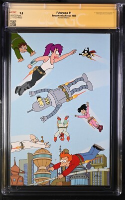 Futurama #1 Variant ORIGINAL Matt Groening SKETCH +1 CGC SS