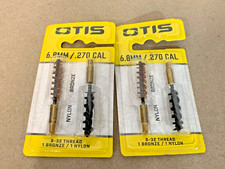 OTIS 6mm/.243 CAL Nylon  Bronze Bore Brushes Lot of 2 Packs 4 Total Brushes