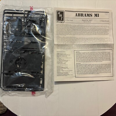 AMT ERTL Model # 8637 General Dynamics MI Abrams Tank Kit 1/72 Scale