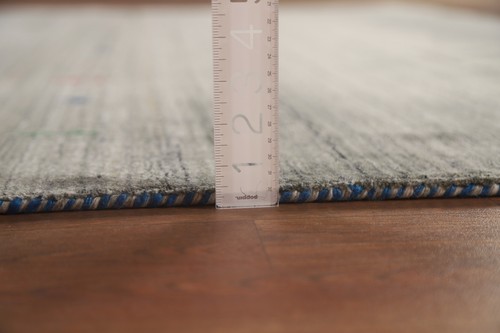 Eye-catching Gabbeh Area Rug Green Handmade Wool 8x10 ft - Picture 19 of 21
