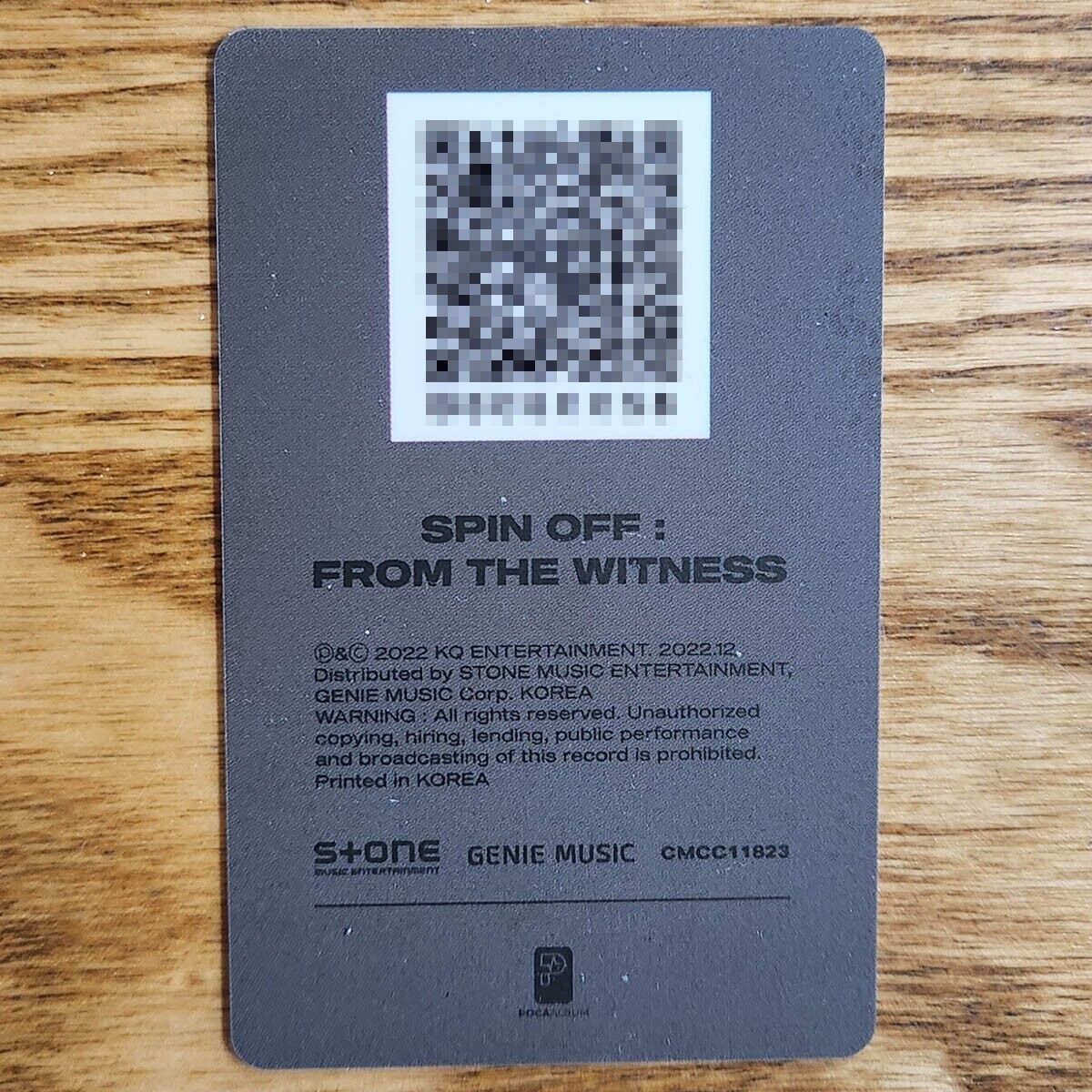 San Official QR Card Ateez Spin Off : From The Witness Poca San Official QR Card Ateez Spin Off : From The Witness Poca
