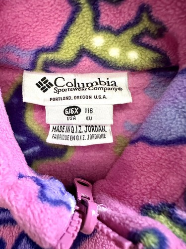 Girls GAP HOODIE & COLUMBIA Fleece JACKETS 2pc LOT Size 6/6X & 7 - Picture 3 of 3