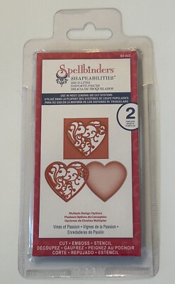 Spellbinders Shapeabilities VINES OF PASSION Die Templates SET OF 2