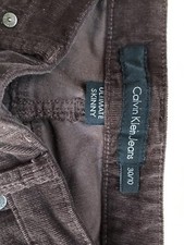 WOMEN'S SZ 30/10 Calvin Klein Skinny Fit BOOT LEG Beige CORDUROY PANT