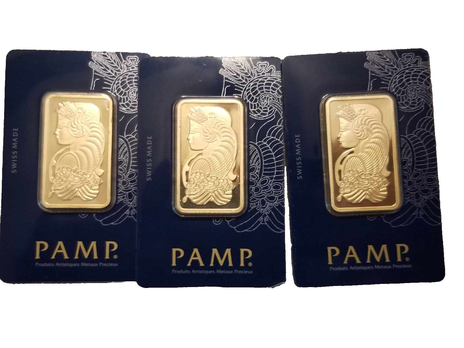 lot of 3 pamp suisse 1 ounce fine gold bars. eBay