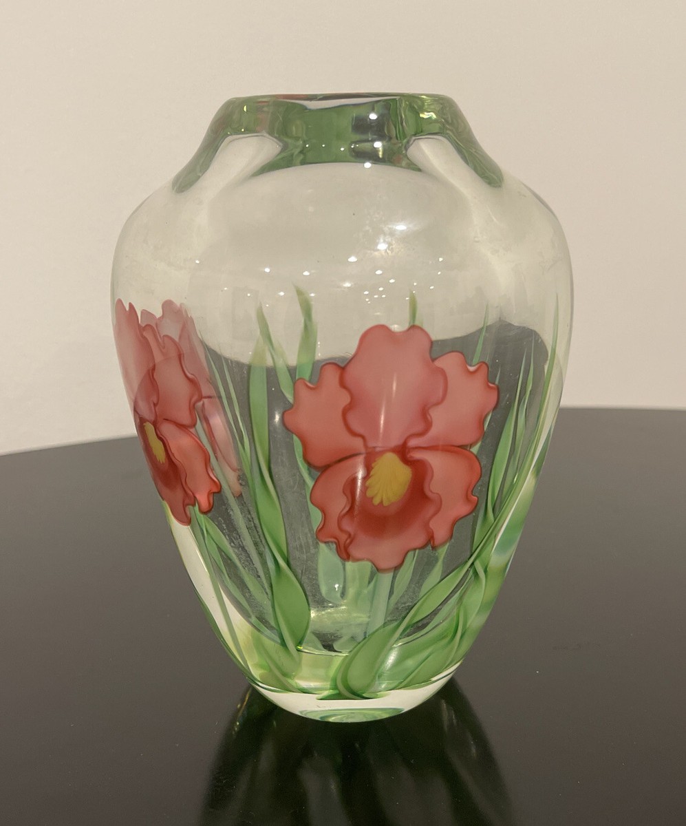 Orient Flume Greg Held Signed and Numbered Bamboo Pink Orchids