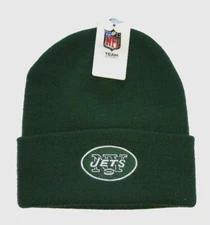 New York Jets Sideline Cold Weather Cuffed Knit Beanie Skully Cap Hat Green