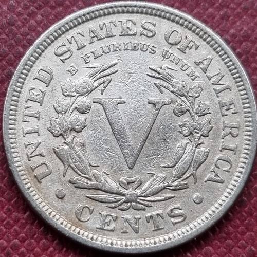 1911 Liberty Head Nickel 5c Higher Grade XF - AU #70566 - Picture 2 of 2