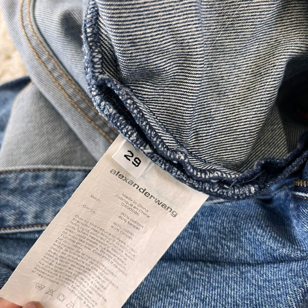 Alexander Wang Jacket Wrap Design Denim Shorts | eBay