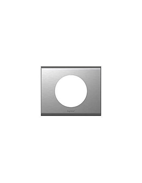 Plaque Céliane Legrand 069101 en inox brossé 1 poste pour interrupteur