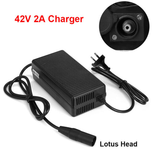 42V 2A Power Charger 1 Pin Adapter for 36V Electric Bike Lithium Battery E-Bike - Picture 1 of 8