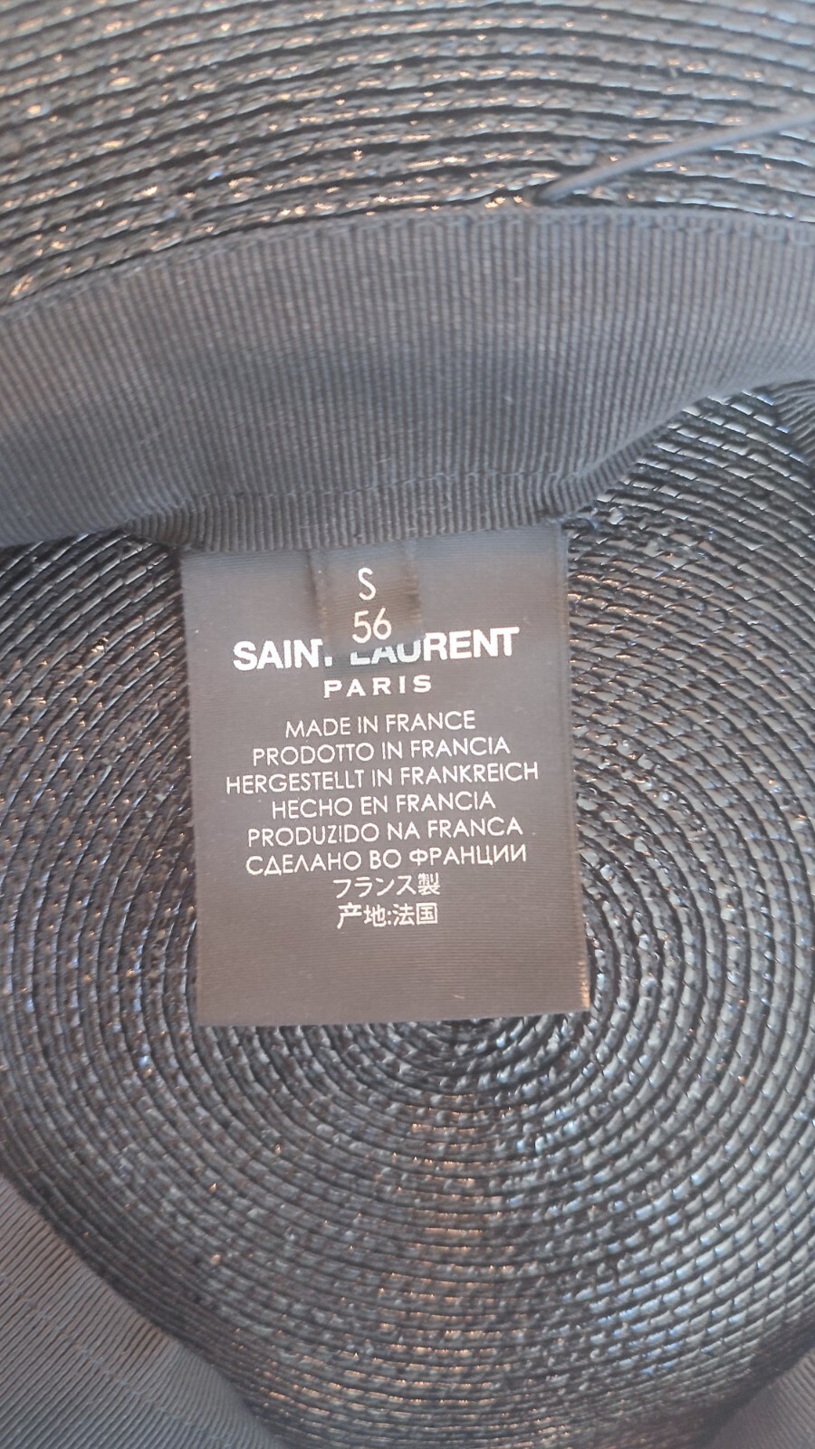 Cappello canottiere Saint Laurent nero