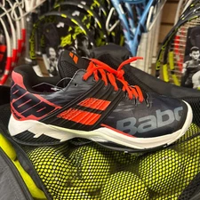 Babolat Propulse Fury Men's All Court Tennis Shoes (Black/Fluo Strike) Size 7