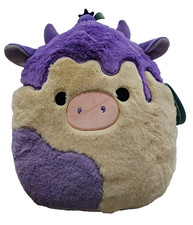 Squishmallows Benito Blueberry Cheesecake Cow 12" Plush New With Tags
