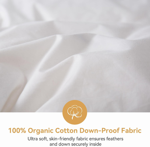 Luxury Single Size Duvet 9 Tog Goose Feathers down Duvet｜600Tc Breathable 100% C - Afbeelding 2 van 12