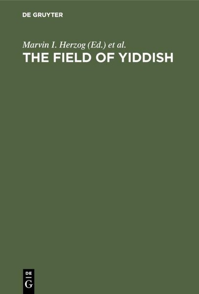 The Field Of Yiddish Wita Ravid-image