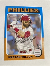 2024 Topps Heritage #105 Weston Wilson Philadelphia Phillies