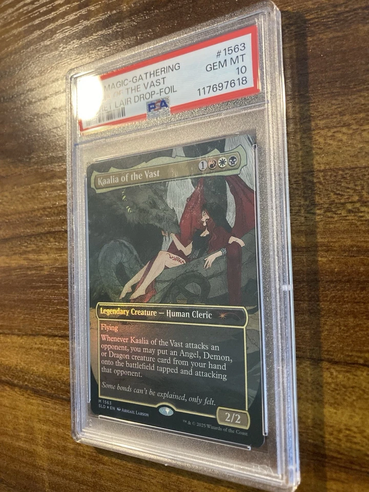 MTG✨KAALIA OF THE VAST Brdless/Ext Art FOIL✨SLD Tragic Romance PSA 10 MYTHIC - Image 4 of 4