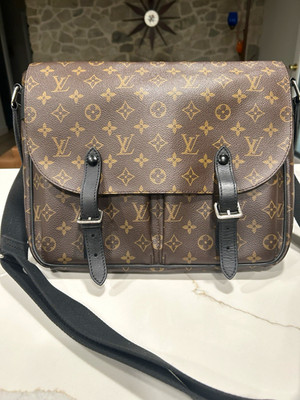 Authentic Louis Vuitton Christopher Messenger Bag Monogram Macassar