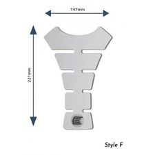 Eazi-Grip PRO Centre Tank Pads (F) Clear Honda CBR400RR NC29 1983 - 1994