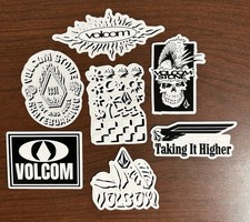 Volcom Stone Stickers 7 Sticker lot B W Skate Surf snow Mountain Decal