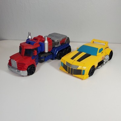Transformers Optimus Prime & Bumblebee Cyber Commander Series Action Figure Toys