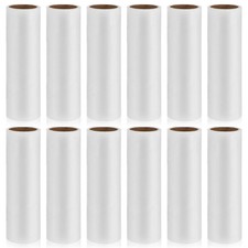 12 Pack Lint Roller Refills - Extra Sticky Lint Remover Paper Sheets for Pet ...