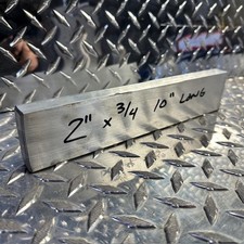 ALUMINUM 3/4"x 2" 6061 FLAT BAR 10" long SOLID Mill Bar Stock New 1.5