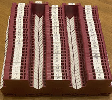 (84) Bulletin 1492 Style H Allen Bradley Terminal Block Fuse Holder Maroon 1492H