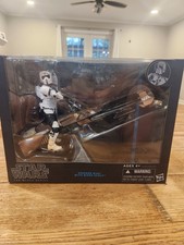 Star Wars Black Series Speeder Bike With Biker Scout 6 inch Sealed