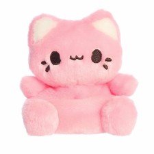 Aurora Enchanting Tasty Peach Meowchi Palm Pals Stuffed Animal Small, Pink