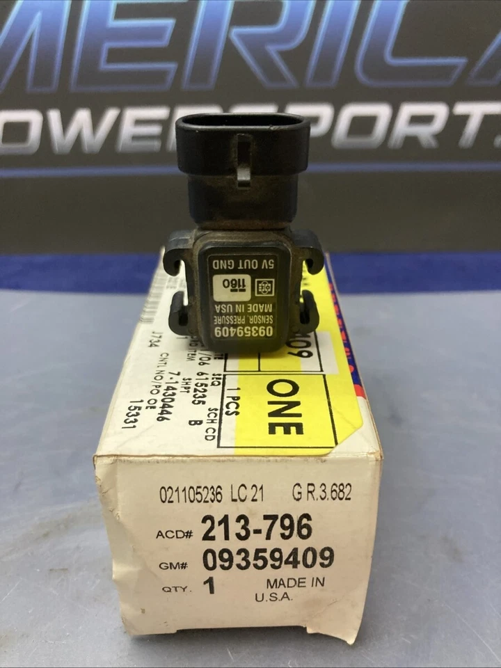 NUEVO SENSOR DE PRESIÓN DE AIRE COLECTOR ORIGINAL ACDELCO 213-796 GM 09359409 Foto 2 de 3