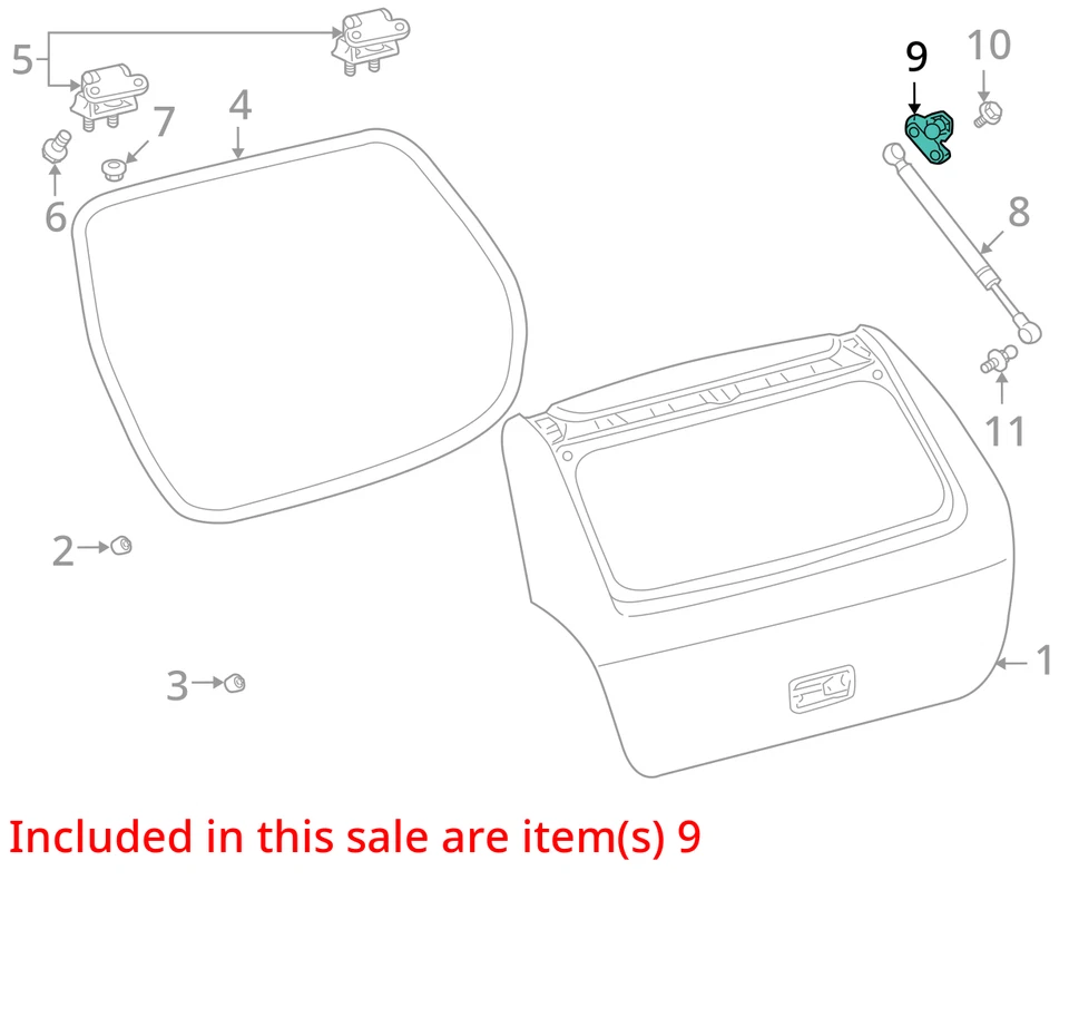 ПОДХОДИТ ДЛЯ 2009-2010 PONTIAC VIBE КРОНШТЕЙН L/ВОРОТА СТОЙКА ТЕЛА 19184243 - НОВЫЙ OEM - Изображение 2 из 3