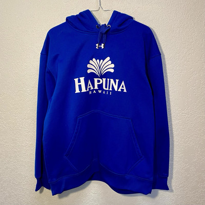 Under Armour Hoodie Men s M Blue HAPUNA HAWAII Pullover Sweatshirt Athleisure