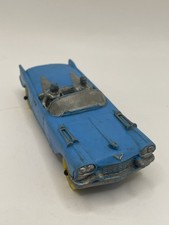 Vintage Auburn Rubber Toy Blue 1958 Cadillac Convertible Made in USA