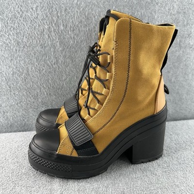 Converse Chuck Taylor All Star Womens Size 6.5 High Top Cavas Utility Heel Boots