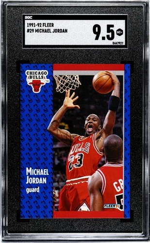 Fleer 1991-92 Michael Jordan #29 SGC 9.5 Chicago Bulls NBA Basketball Card