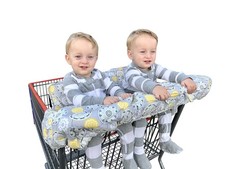 Twin Double Shopping Cart Cover for Baby Siblings with Carrying Case. Guarant...