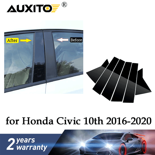 Gloss Black Pillar Posts Door Window Trim Cover Kit For Kia Gloss Black Pillar Posts Door Window Trim Cover Kit For Kia