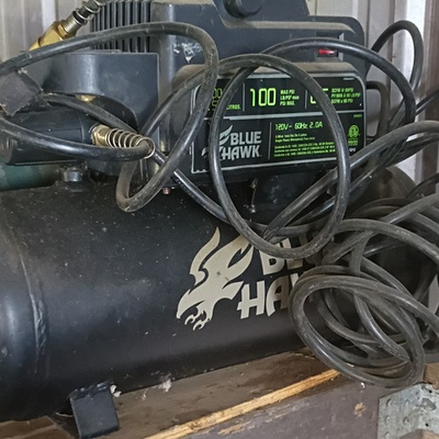 #ad Blue Hawk 2 Gal Portable Oil Free Air Compressor 0.5 HP 100 PSI 120V $75.00