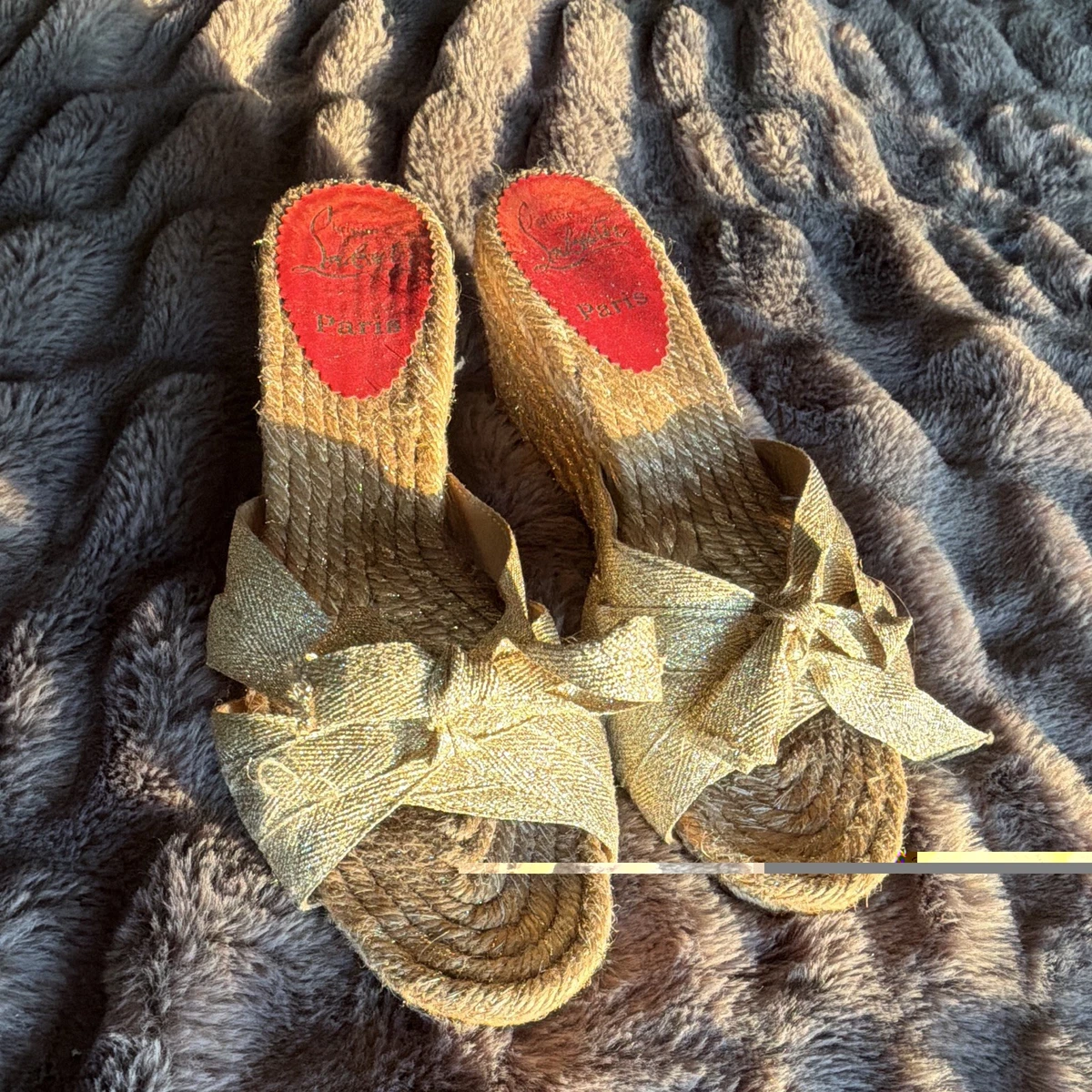 Christian Louboutin Gold Shoes for Women for sale | eBay