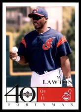 Matt Lawton 2003 Upper Deck 40-Man #111 Indians MLB READ FREE SHIP AutographDen