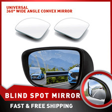 Set Of 2 Rear View Mirror Blind Spot Mirrors Hd Glass Side For Car Convex 360 Set Of 2 Rear View Mirror Blind Spot Mirrors Hd Glass Side For Car Convex 360