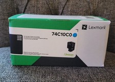 Lexmark 74C10C0 Cyan Toner Cartridge  Genuine OEM  New-Printers CS720 CS725 CX725