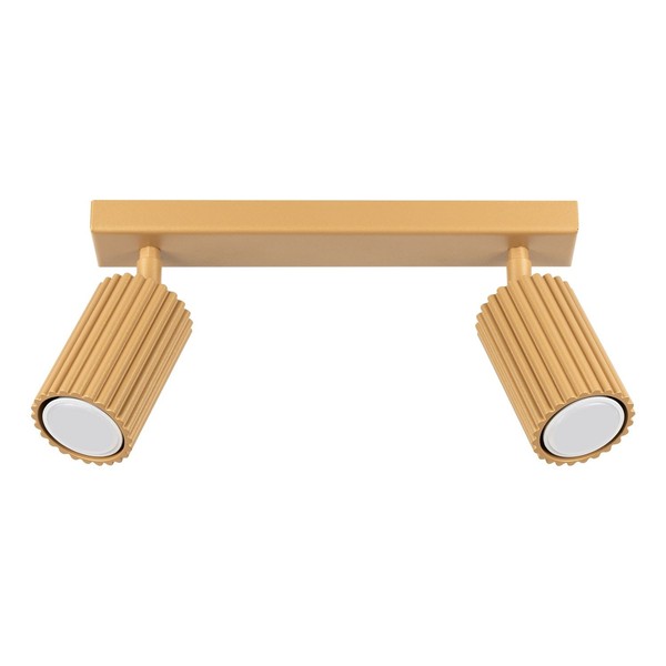 Deckenspot Gold Flexibel 2 Flammig GU10 30 Cm Metall Strahler Leuchte KüChe-image