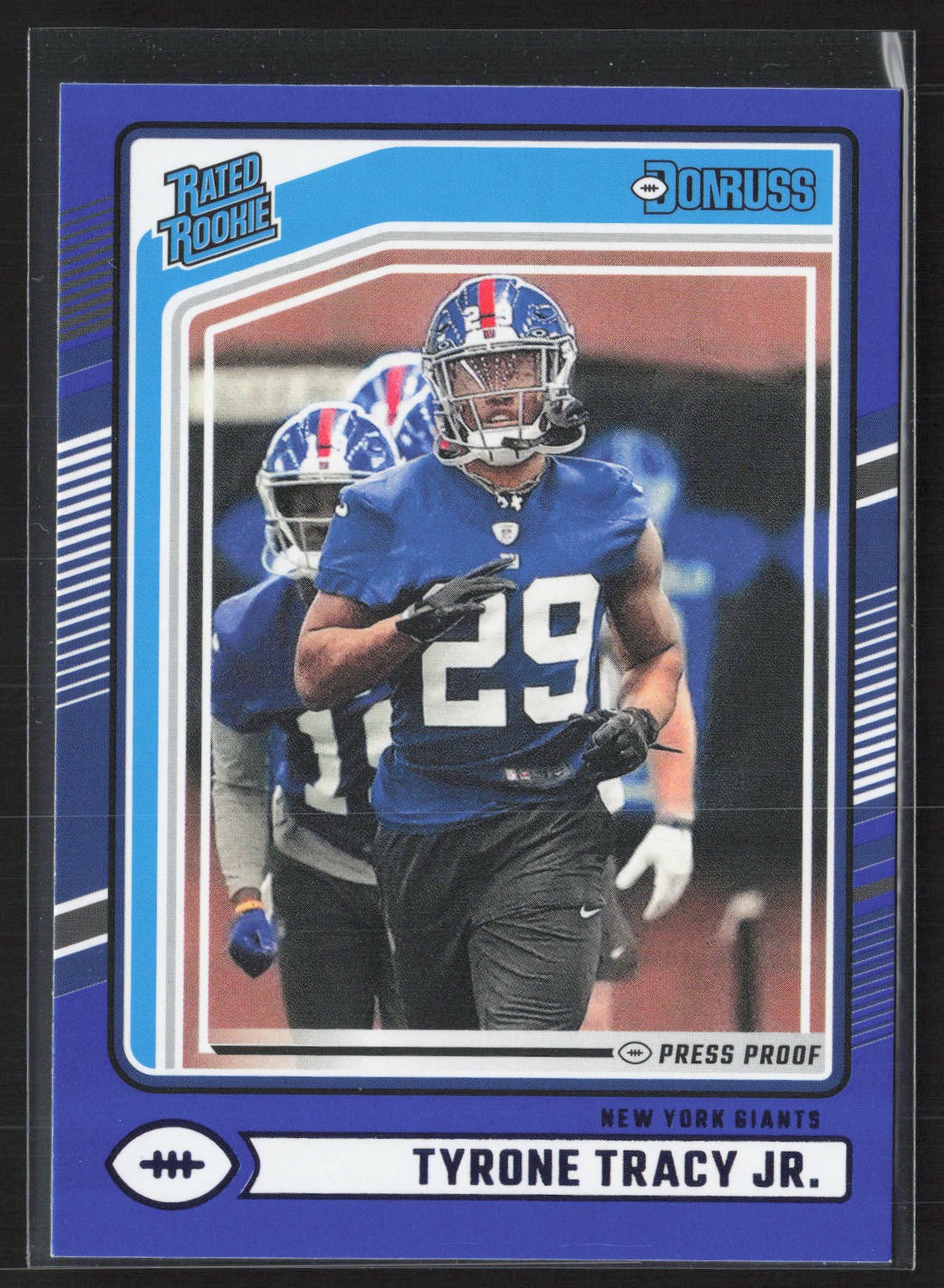 2024 Donruss #364 Tyrone Tracy Jr. Press Proof Blue